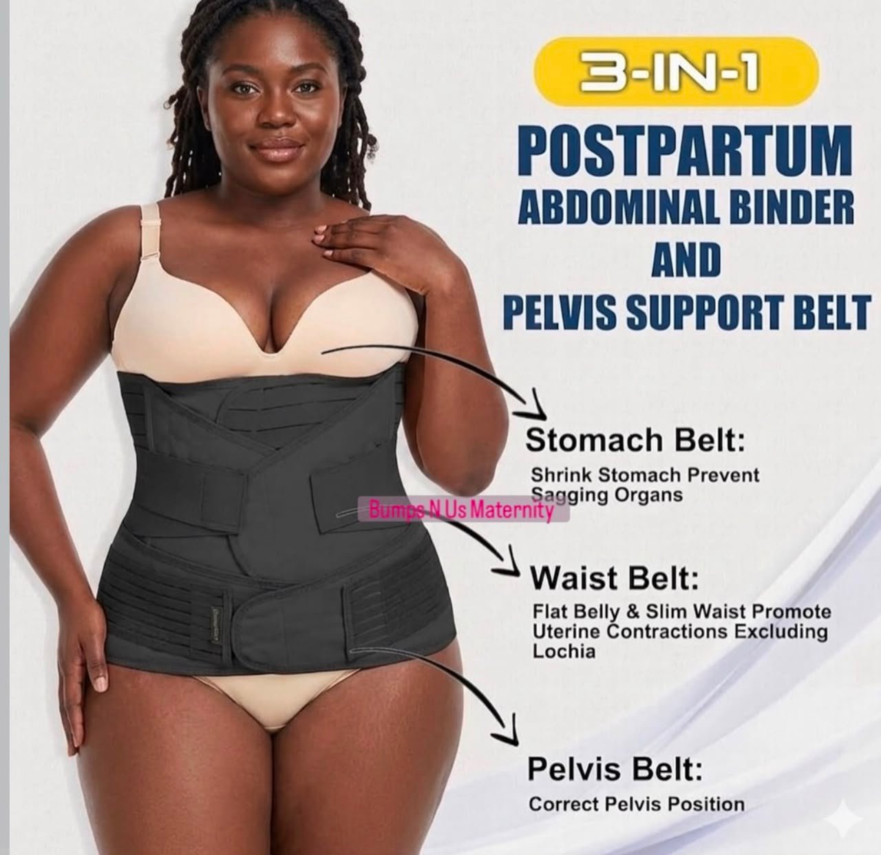 Postpartum Abdominal Binder and Pelvis Support Belt